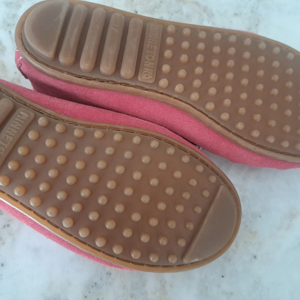 Moccasins Minnetonka Pink Size 4 girls